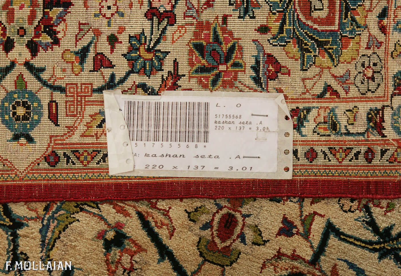 一对地毯 卡尚 丝 “Forutan” n:51755568